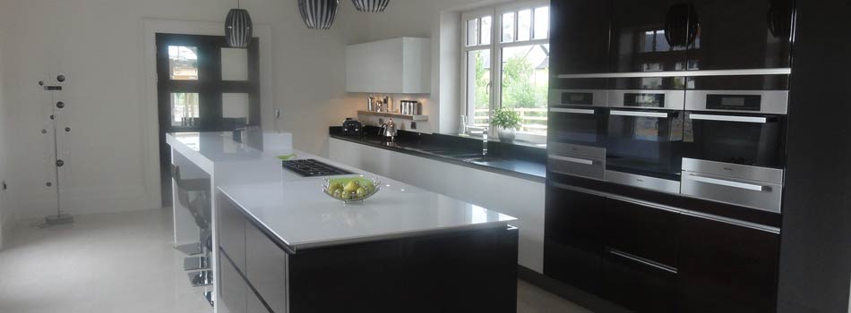 Kitchen in luxury home in County Kerry painted by Total Paintworks Ltd., Ireland